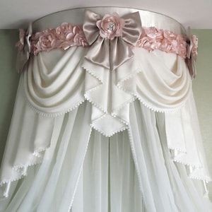 Shabby chic crown canopy 35&quot;