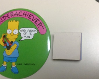 Underachiever giant Bart Simpson pin mint unused