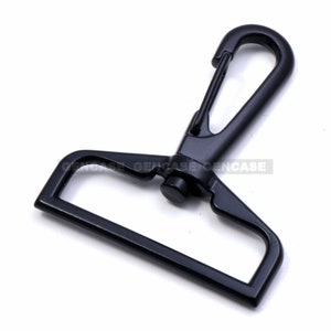 Swivel Strap Snap Hook - Metal - 39mm - Black (1 PCS)