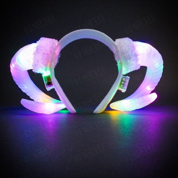 thumbnail image 2 of Gothic Halloween Cosplay Hair Accessory With Realistic Horn 2 of 9