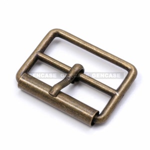 25mm Rectangle Center Bar Metal Buckle For Belt and Purses (Various Color) (Pack of 10)