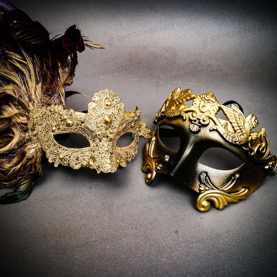 Classic Simple Black Venetian Mardi Gras Masquerade Mask For Men – New With Tags