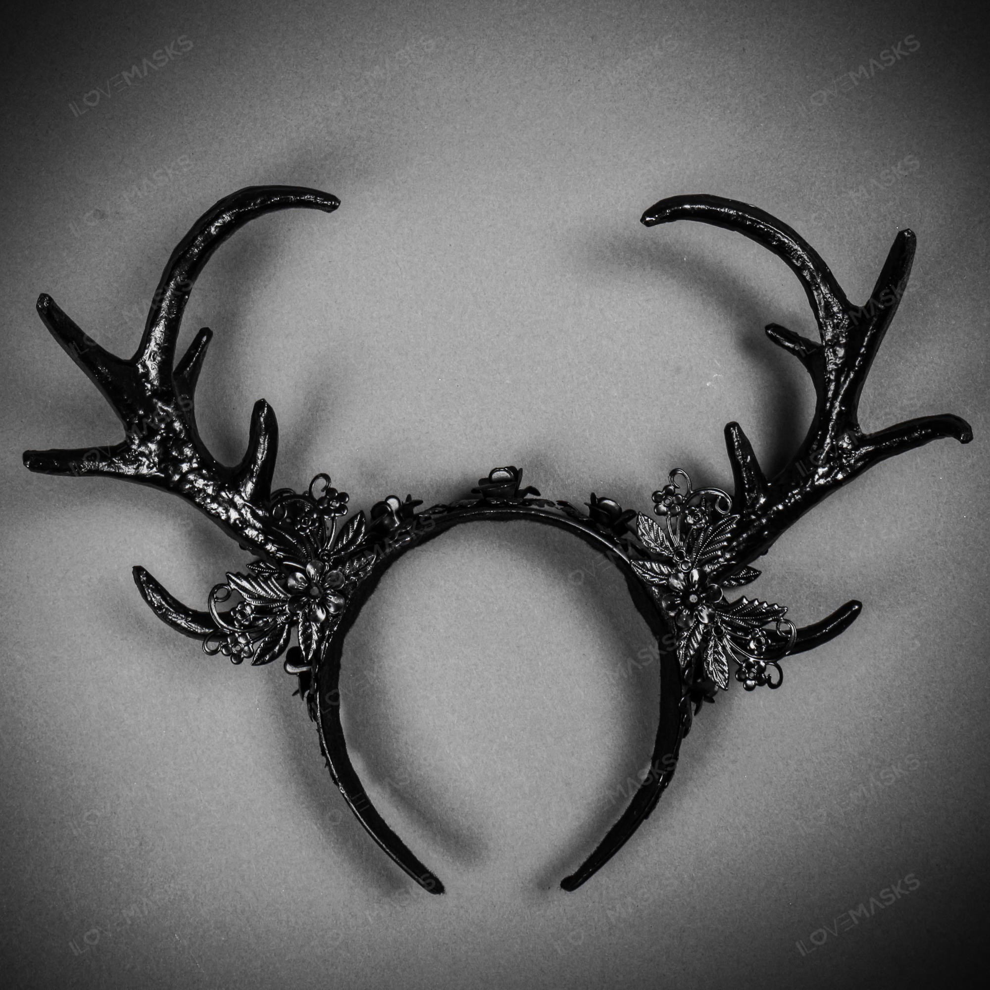 Black antler headband discount