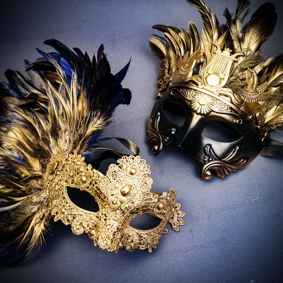 Maschera Veneziana 2025 Donna Con Piume – Per Carnevale E Ballo In Maschera, Confezione Regalo