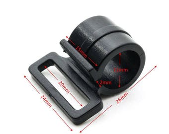 Pack van 10: 1 " Kleine Plastic Toggle Tri Glide riemen Haak Quick Clip Sleutelhanger Rugzak en Tassen Riemen