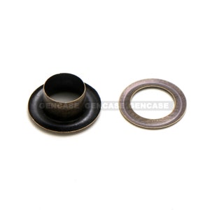 6mm Round Circle Eyelet Grommet with Washer Metal Various Color image 4