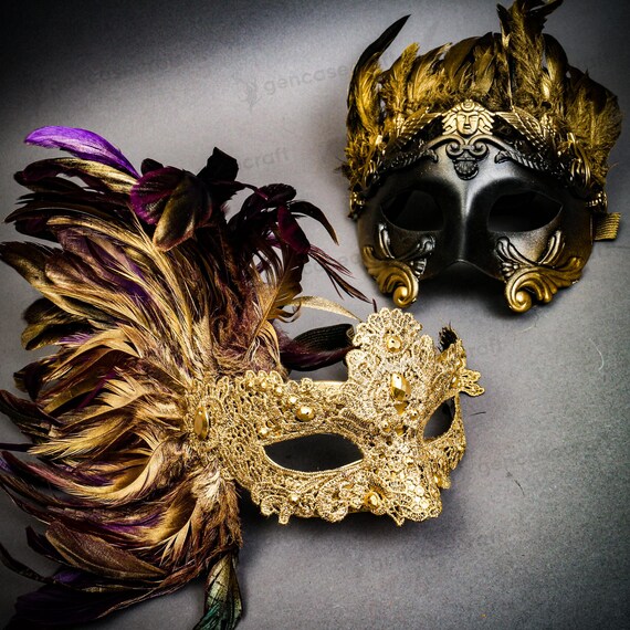 Generico Maschera Veneziana Coppia, Per Ballo in Mascherata,Carnevale