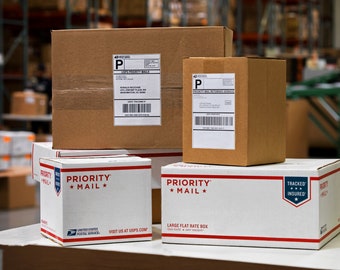 Verzendupgrade voor Priority Mail, UPS of Express.