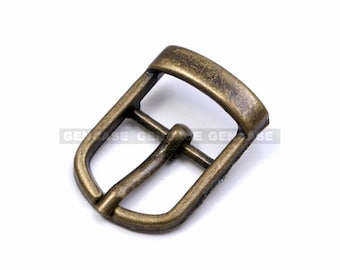16mm U-Shaped Metal Buckle For Belt, Strap, Purse, Shoes, and Clothing Assoriess - Antique Gold (10 Pcs)