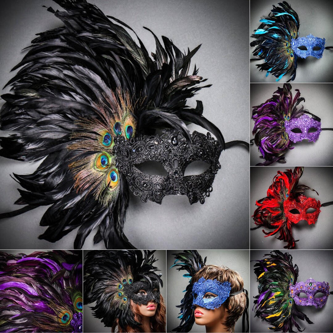 Luxury Women Eye Mask Carnival Masquerade Mask With Mardi Gras