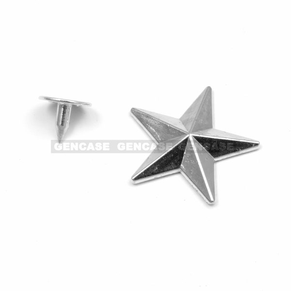 Star Stud Rivet Metal with Multiple Sizes and Colors (10pcs)