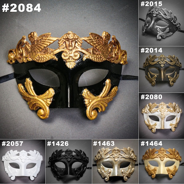 Roman Greek Emperor Warrior Venetian Mask For Prom Masquerade Ball Party Mask Costume