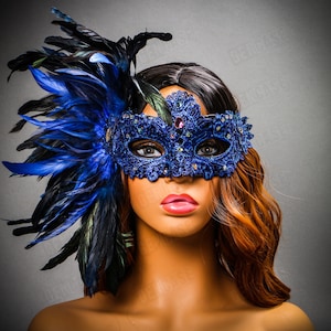 Peacock Masquerade Mask Masquerade Peacock Mask In Papier Mâché