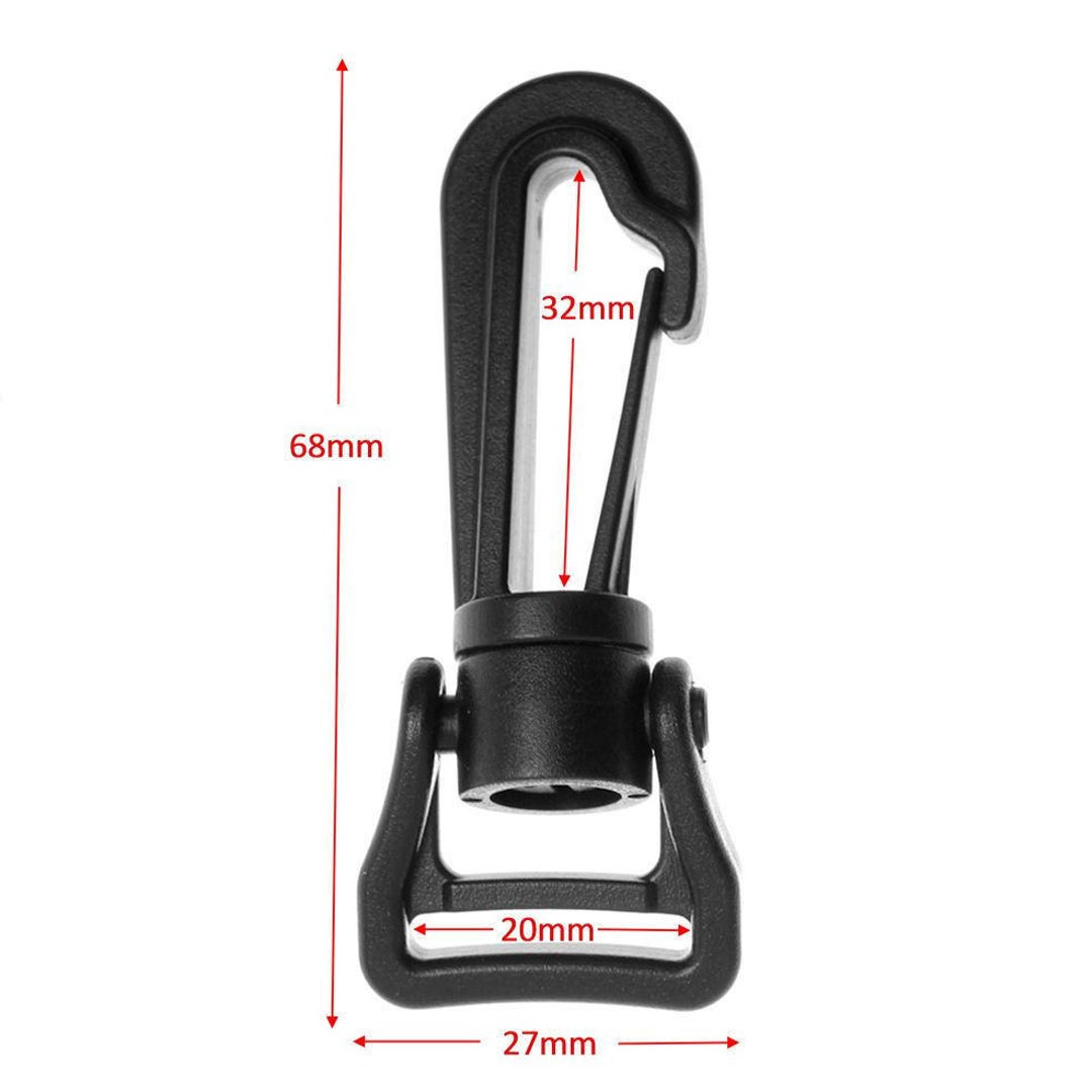 20mm Plastic Snap Clip Rotating Hook for DIY Project Backpack