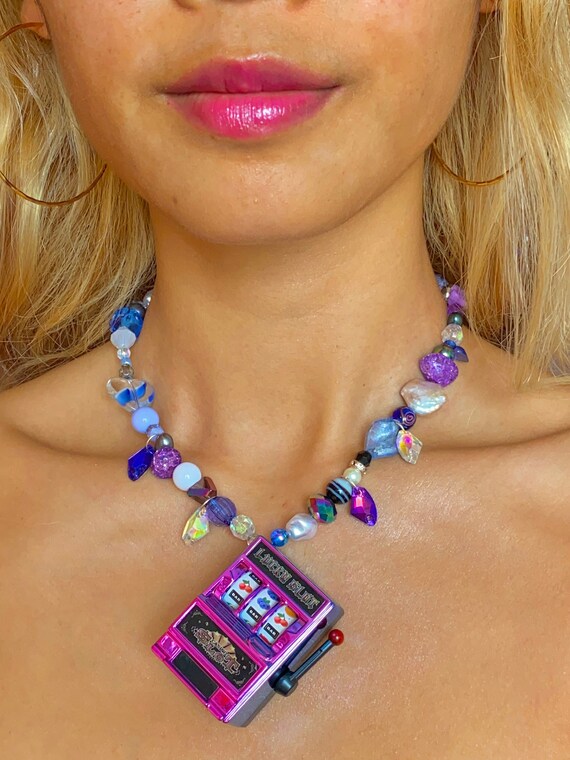the VEGAS NIGHTS necklace