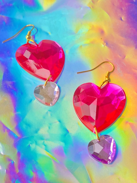 the AURORA HEART drop earrings