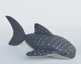 Hand Carved Wooden Whale Sharks