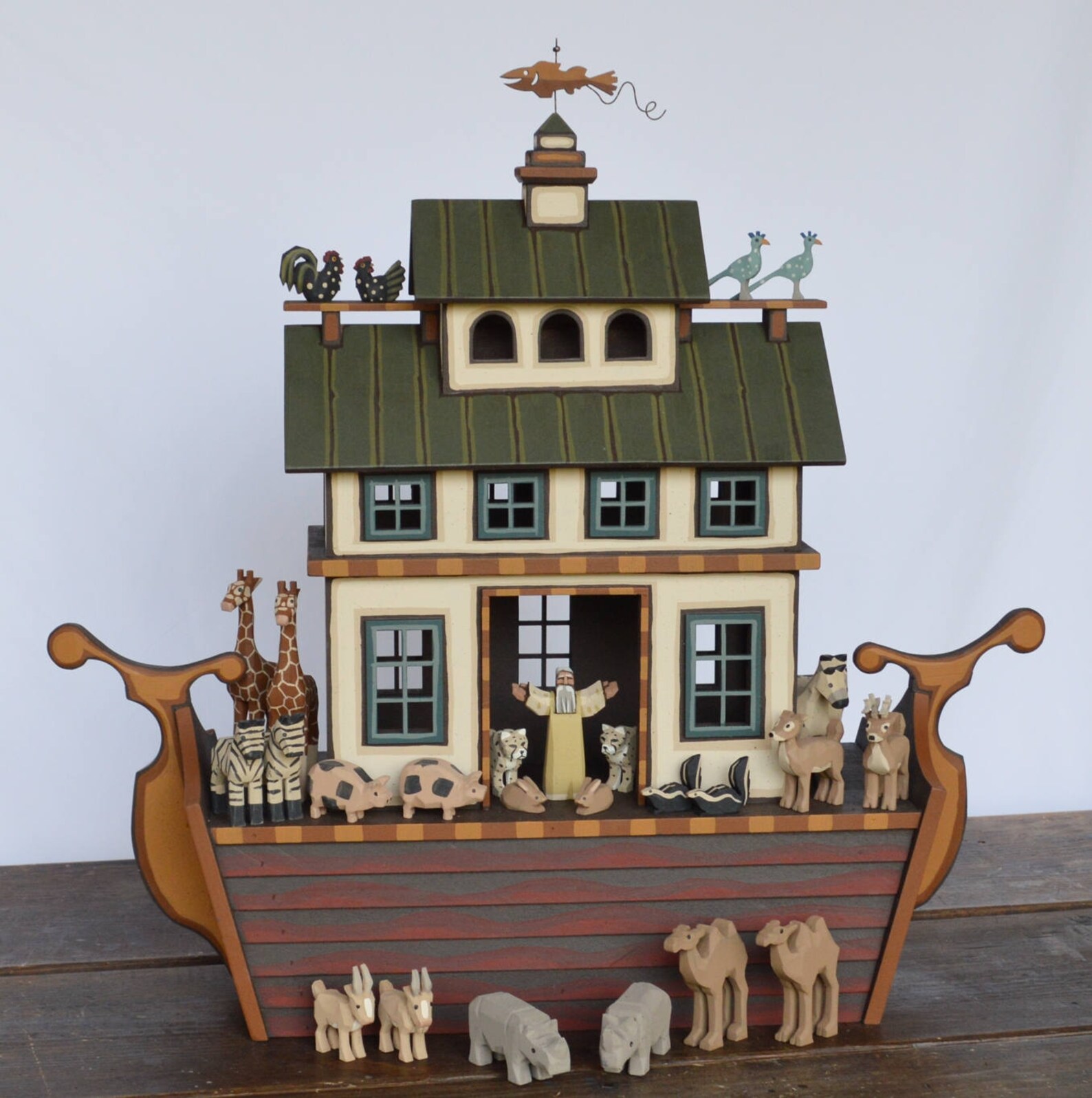 Wood Noah's Ark - Etsy