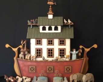 Handmade wooden Noah&#39;s Ark &quot;The Nantucket Ark&quot;