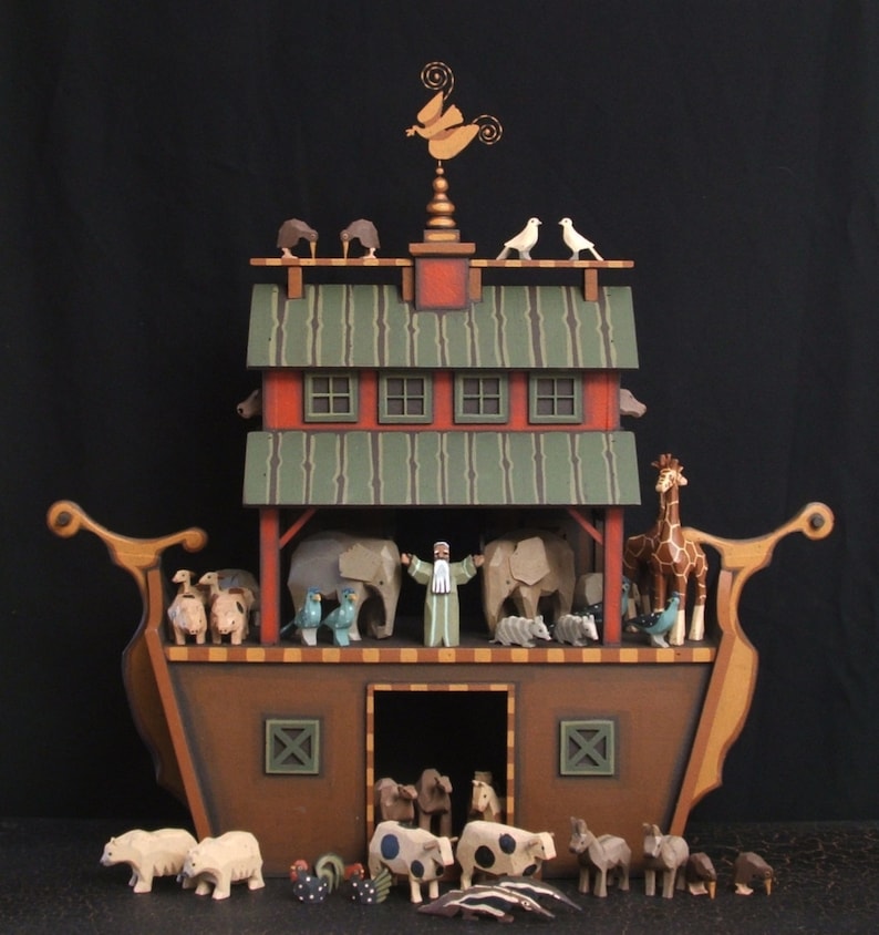 Handmade Wood Noah's Ark barn Ark - Etsy