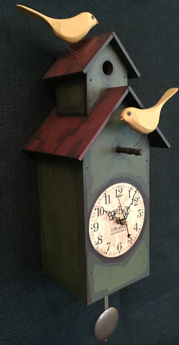 Decorative Bird House Clock - Etsy