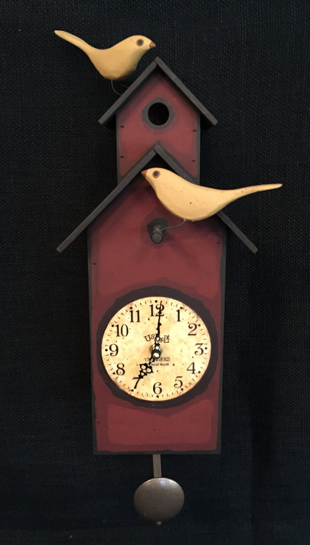 Birdhouse Clock-bird House - Etsy