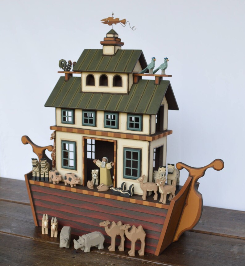 Wood Noah's Ark - Etsy