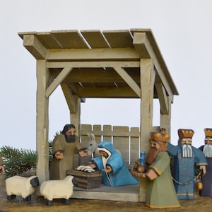 Nativity Set, wood nativity