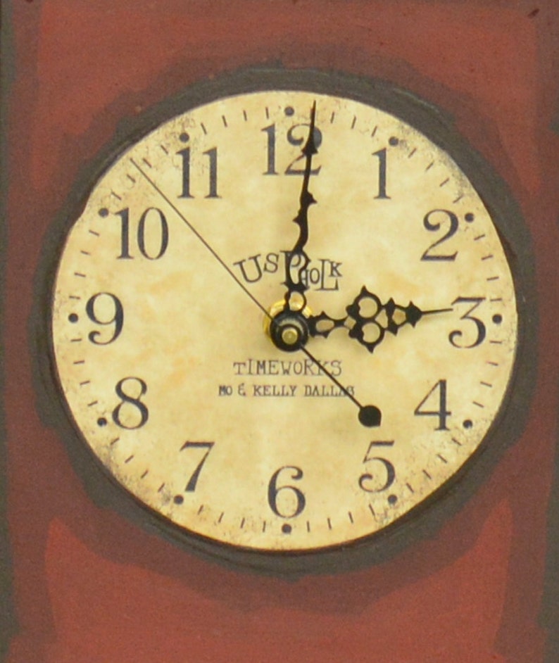 Wooden Noah's Ark Ship's Tower Clock image 3
