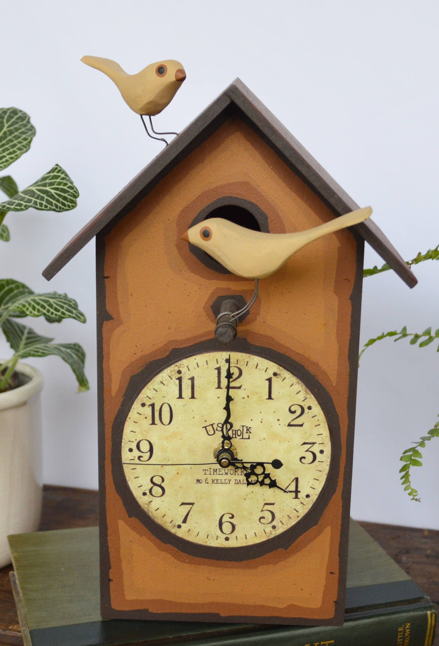 Bird House Clock - Etsy