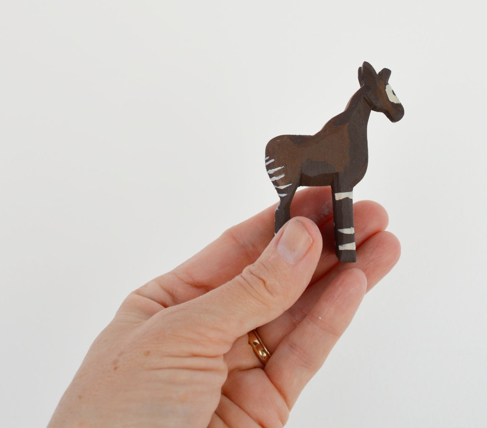 Hand Carved Wooden Animals, Okapi, Bongo, Elk, Oryx Pair - Etsy