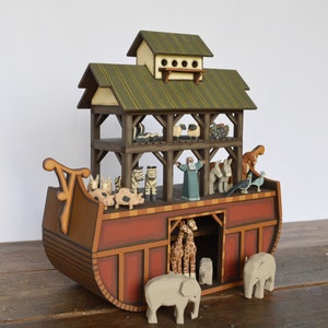 Wood Noah's Ark Handmade - Etsy
