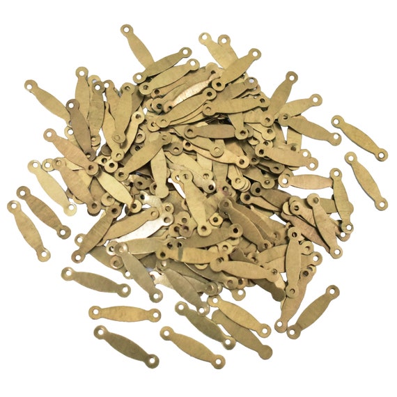 Buy Metal Sequins 2 Loop Raw Brass Paillette Pendant Connector Jewelry  Findings for Making Jewelry Embellishments Craft Diy-100gram-size:4x17 MM  Online in India 