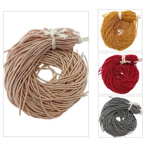 Spiral Coiled French Metallic Wires For Tambour, Luneville & Goldwork Hand Embroidery 2MM, 10 yard (100Gram)