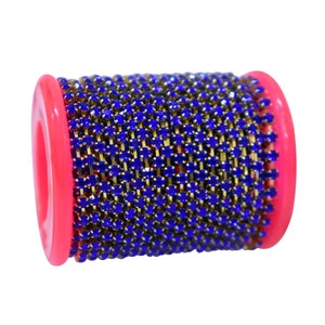 Rhinestone chain Trim Crystal Cup Chain Sapphire Blue Colour Crystal Cup Banding Chain for jewelry making 5 Meter