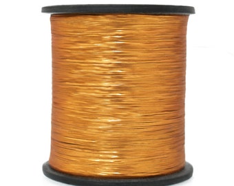 1 Roll,  Flat Metallic Badla Thread in Golden Colour-15,000 meter of thread-EMBMT5520