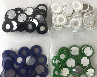 4 Farben, 100 Stück- Häkelgarn Ringe Kombipackung -25 Stück von jeder Farbe(EMBCT05898)