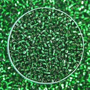 MGB hex 2cut Glass 15/0 seed beads loose Spacer Japanese beads for jewelry making and beading In Green Color