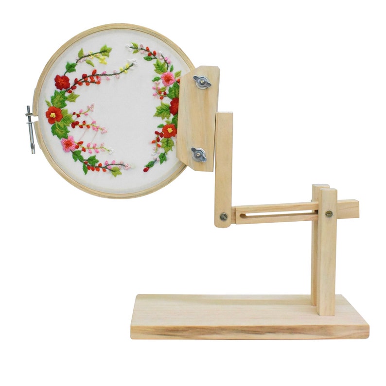 Wooden Embroidery Lap Adjustable Hoop & Frame Holder Stand1 Etsy