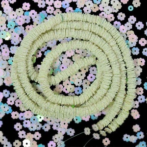 5MM Flower Shape Sequins Strand (1400 Sequins/String)-EMBSS4867-1 strings