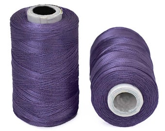 Art Silk Thread in Violet Color,Art Embroidery silkyarn,Embroidery Thread,indian silk thread,Viscose Rayon Silk thread-2Roll-984Yard/Roll