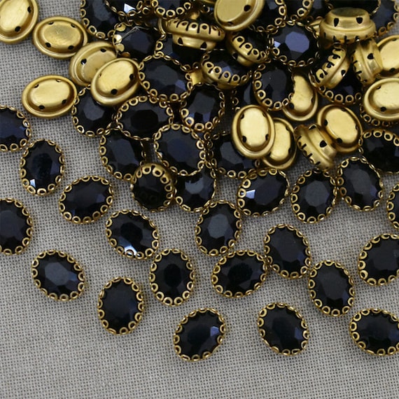 Strass En Verre De Forme Ronde Avec Griffe à Coudre Sur Pierre De Cristal Strass Boucle De Base En Métal Diamant Pour Vêtements 14 Couleurs Au Choix Aigue Marine 7mm 50