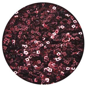 Square Shape Sewing Paillette Sequins in Dark Wine Color