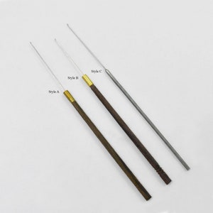 Aari (0.5MM) Needle for Beading and French Wire Embroidery with Handles (5 Needles per Packet)