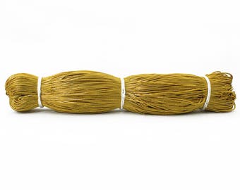 Metallic Braided Cord (Dark Gold Colour) made from Metallic threads (218 Yard)-EMBBT4696