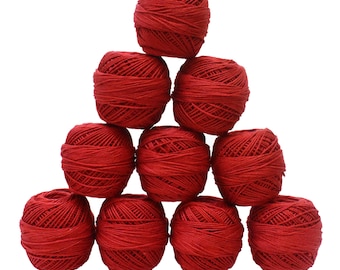 Crochet Cotton Thick Thread floss thread Size 12 for Crochet Making -Combo 10 Rolls