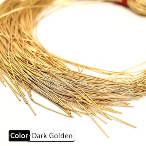Bullion Wire/French Wire/Metallic French Wire/ french coil, Rough Purl, Bullion Thread,Nakshi,Purl wire(100Gram)50 Yard image 7