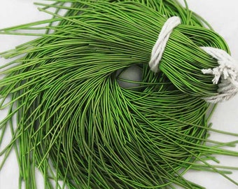 50 Yard/Packet, 1MM French Metallic Wire (Smooth Dabka) in Light Green Color -(100Gram)