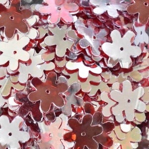 15MM, Flower Shape Pink Color Sequins-EMBSQ5137