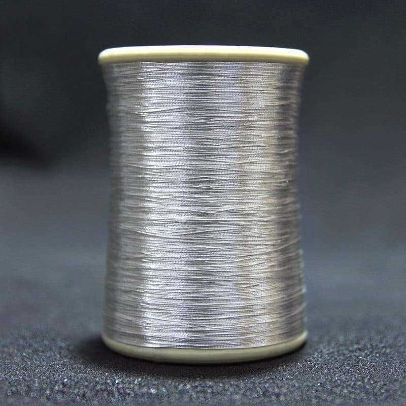 Zari Thread Real Silver Plated Metallic Thread Floss Yarn Hand Machine  Embroidery Artwork Sewing Metallic Thread 200mtr/spool1 Roll 